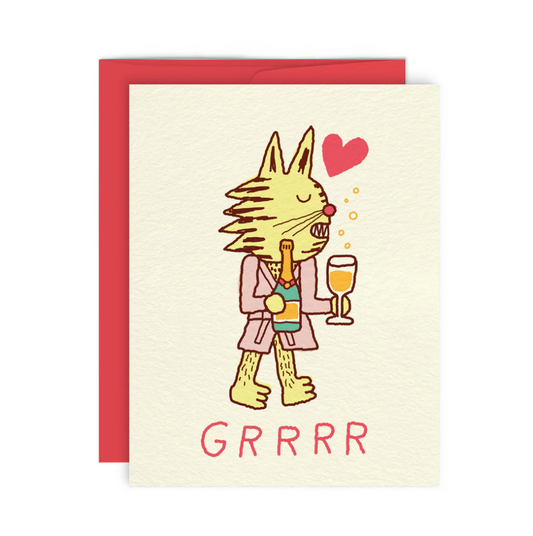 GRRR - Carte de souhaits - Greeting Card - Paperole