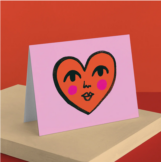 Petit Coeur- Carte de souhaits - Greeting Card - Paperole