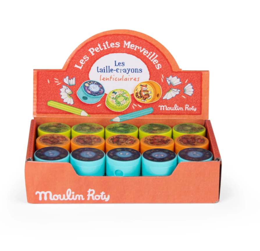 Taille-crayon lenticulaire lenticular pencil sharpener - Moulin Roty