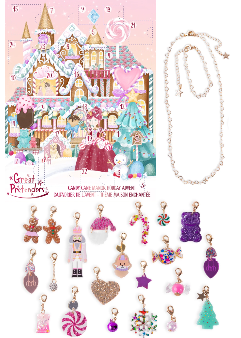 Calendrier de l'Avent Collier aux 24 breloques - Great Pretenders