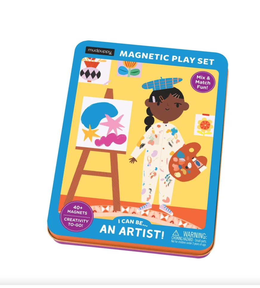 Jeu Magnetique I Can Be...An Artist! Magnetic Tin - Mudpuppy