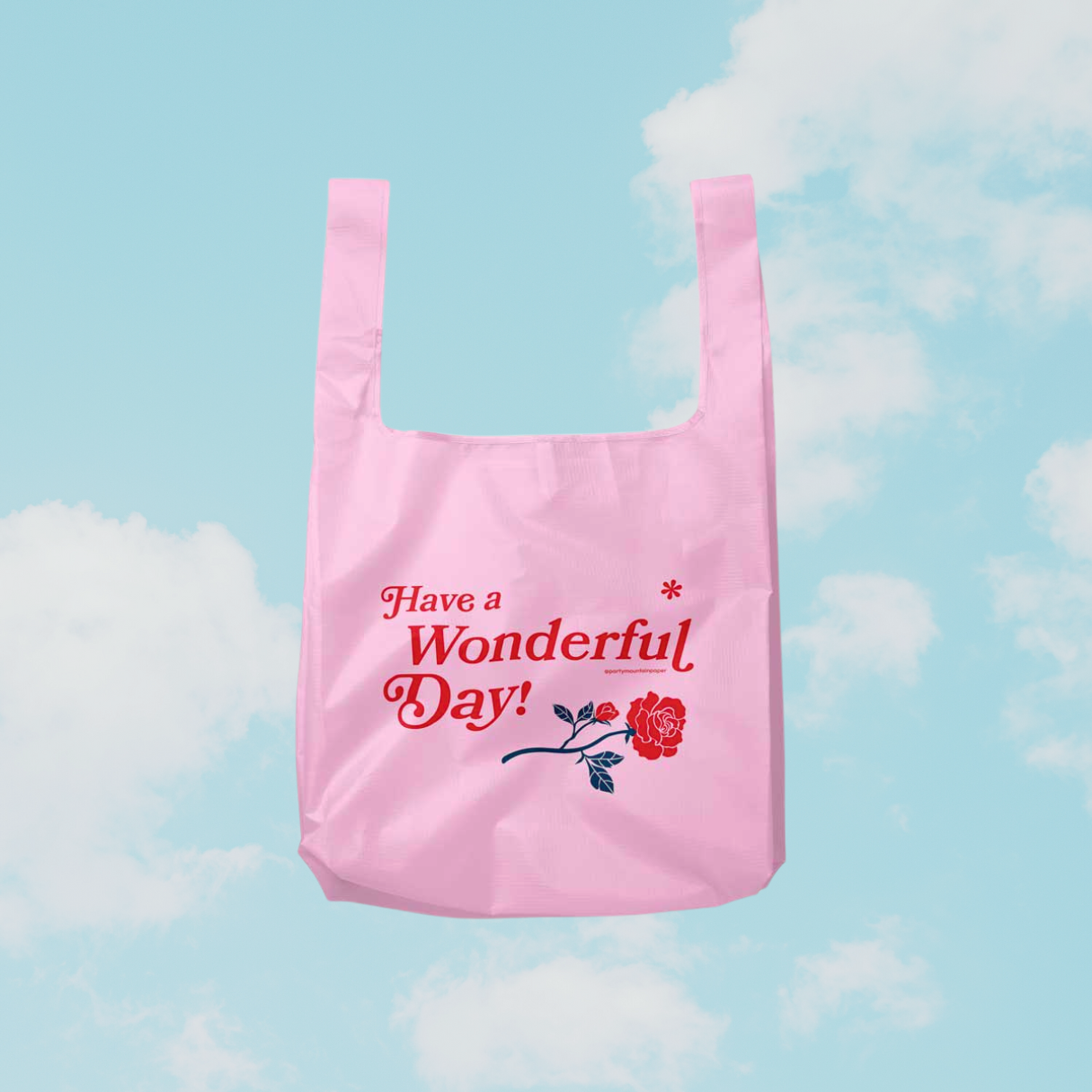 Sac réutilisable en nylon ''Have a Wonderful Day'' - Party Mountain Paper Co.