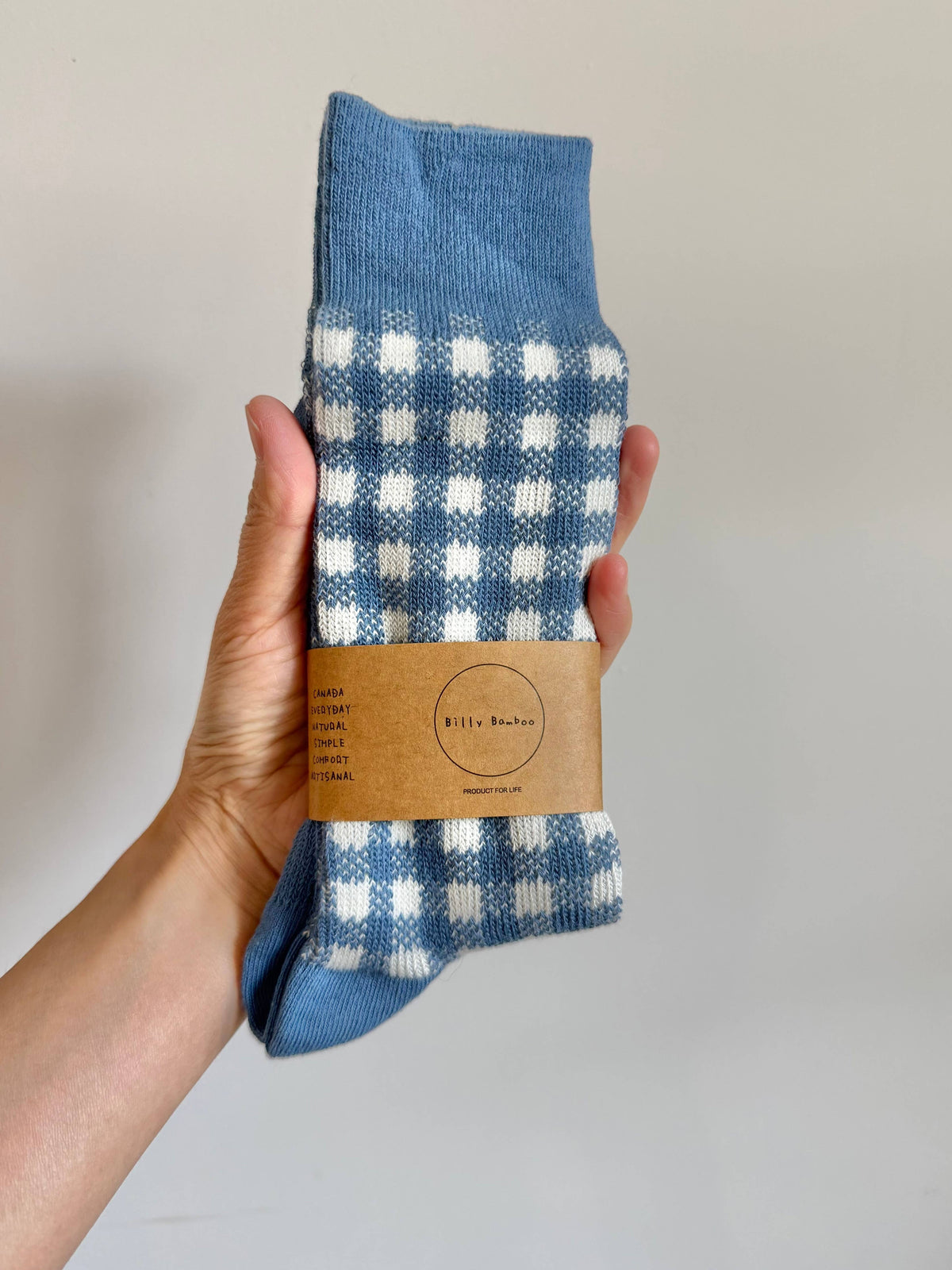 Chaussettes Costwold Gingham vichy - Billy Bamboo