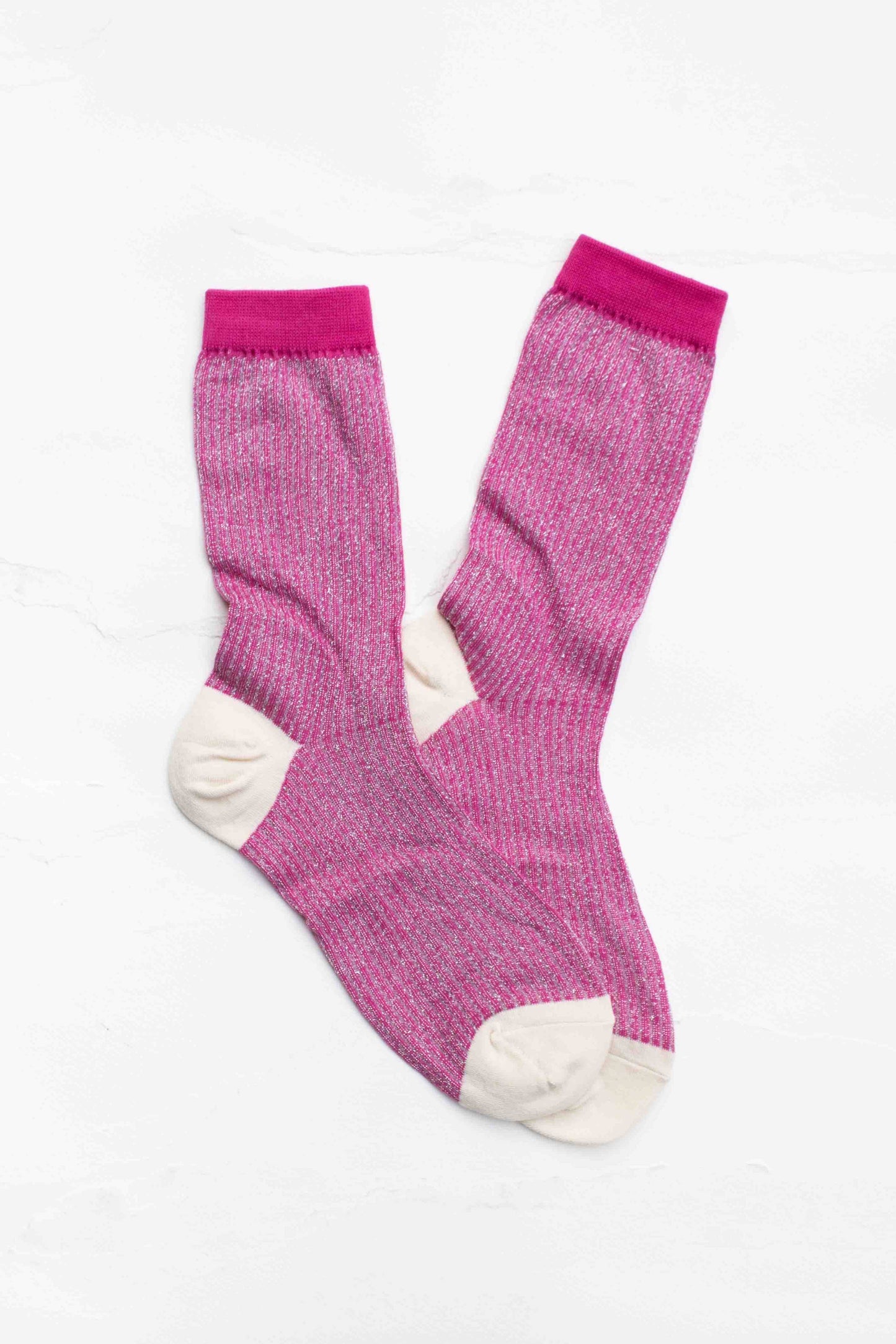 Chaussettes mi-mollet scintillantes - Tiepology