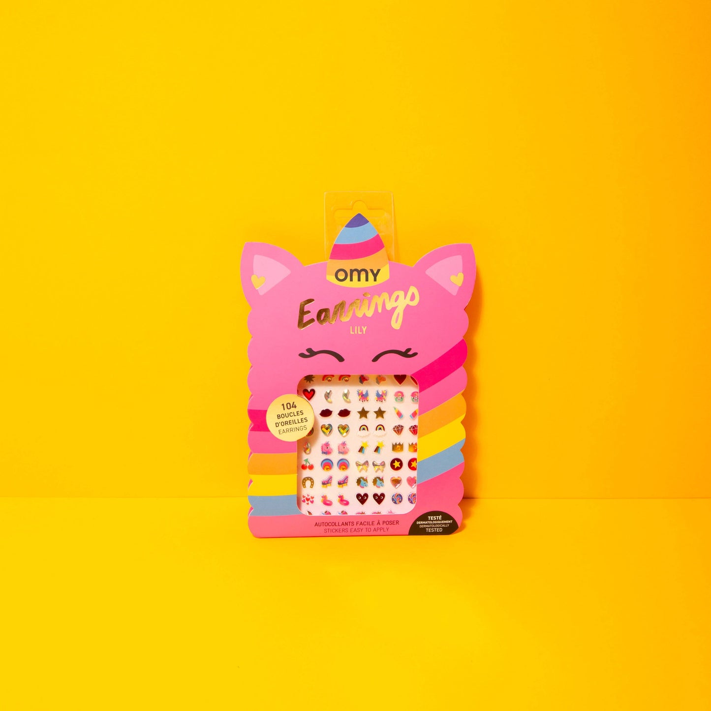 Boucles d'oreilles autocollantes pour enfants - Kids' Sticker Earrings - OMY
