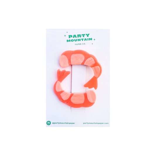 Barrettes crevettes - Party Mountain Paper Co.
