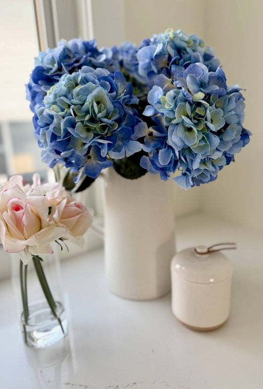 Fleurs artificielles ''Hydrangea bleu'' Artificial flowers - Eucalypt Co.