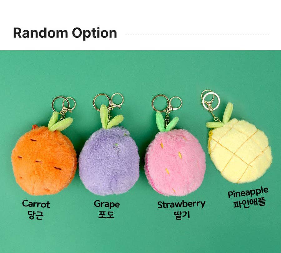Porte-clés en peluche ''Surprise Fruit'' Plush Keyring - K-Wonderland