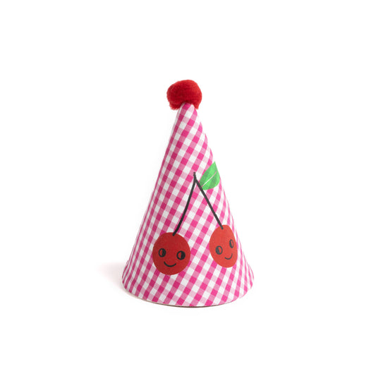Chapeau de fête réutilisable ''cerise'' party hat - La Fée Raille
