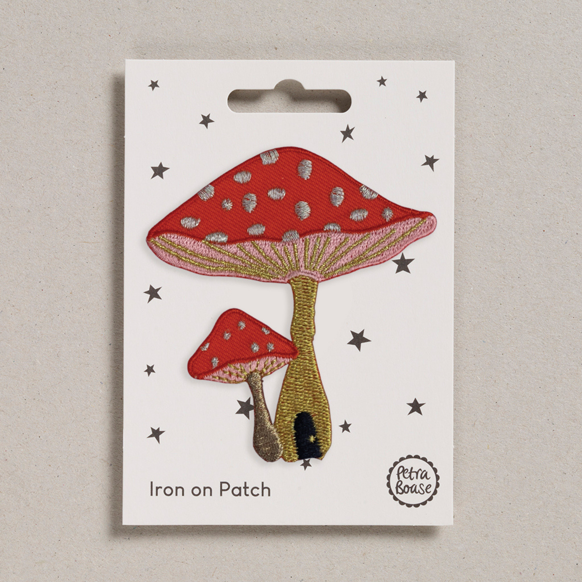 Patch thermocollant Broderie Amanite champignon - Petra Boase
