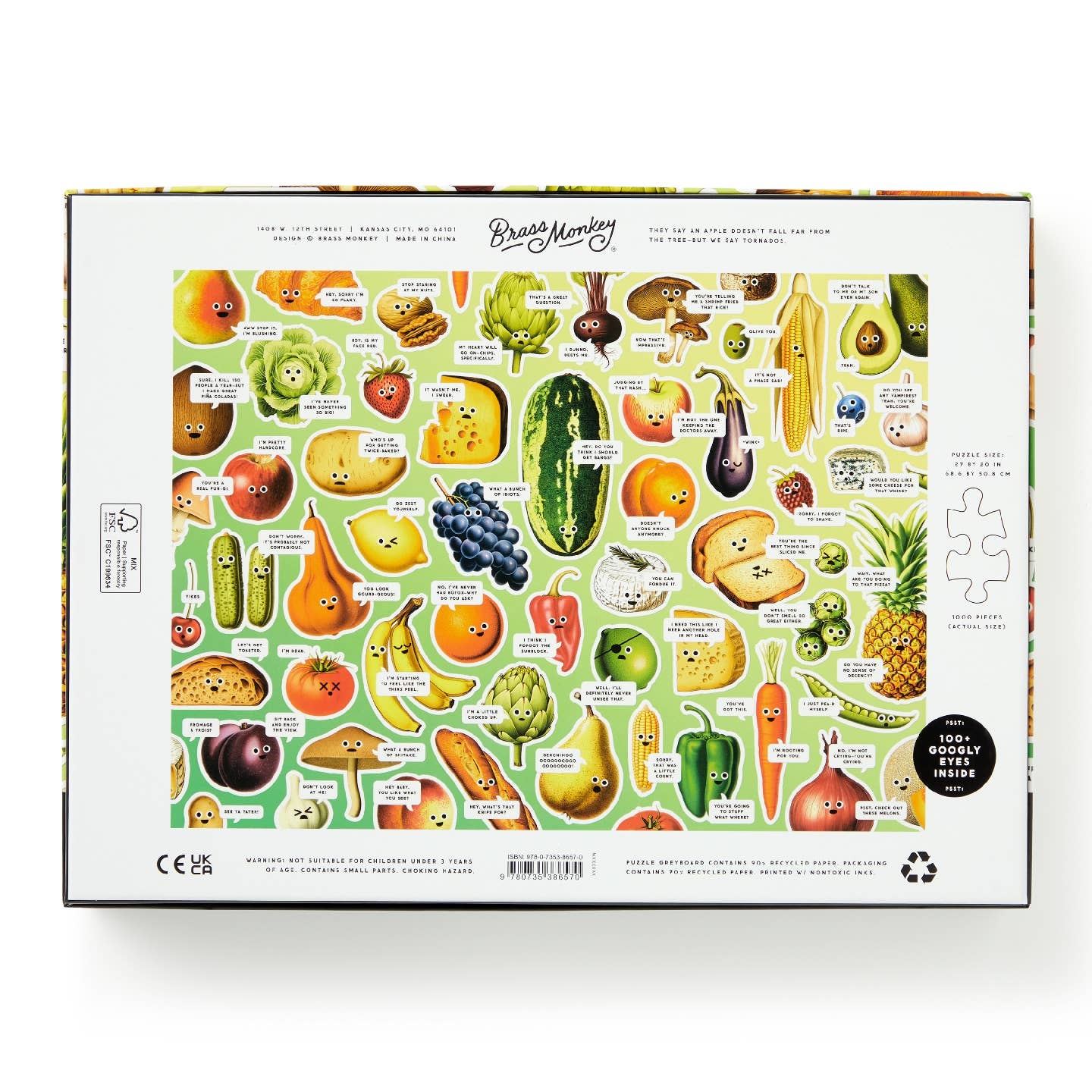 Puzzle Googly Food 1000 Pieces - Raincoast