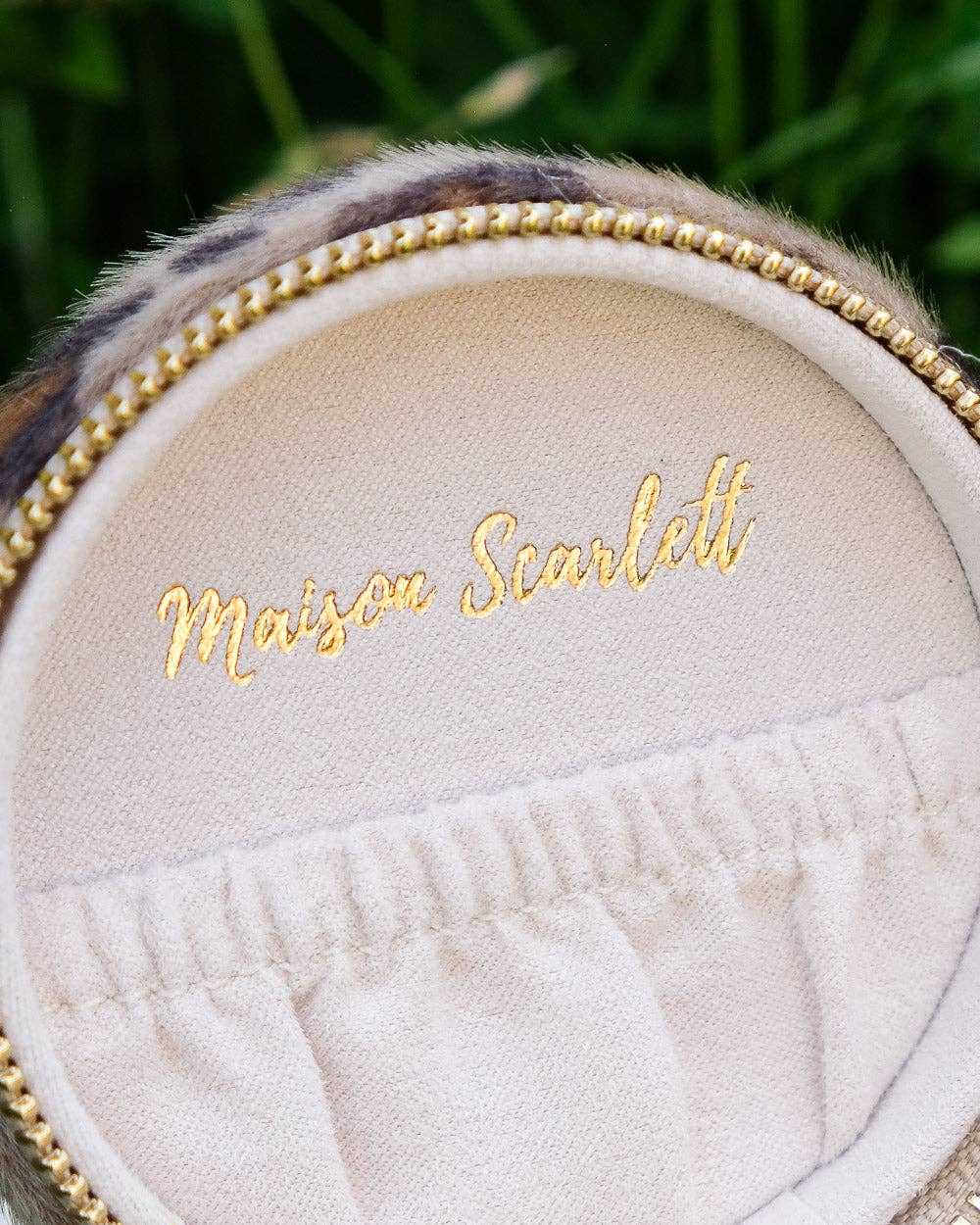 Boîte à bijoux de voyage léopard ''Yvonne'' - Maison Scarlett