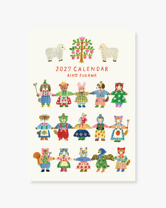 Calendrier Mural 2027 Wall Calendar - Aiko Fukawa  Her Winter Flowers