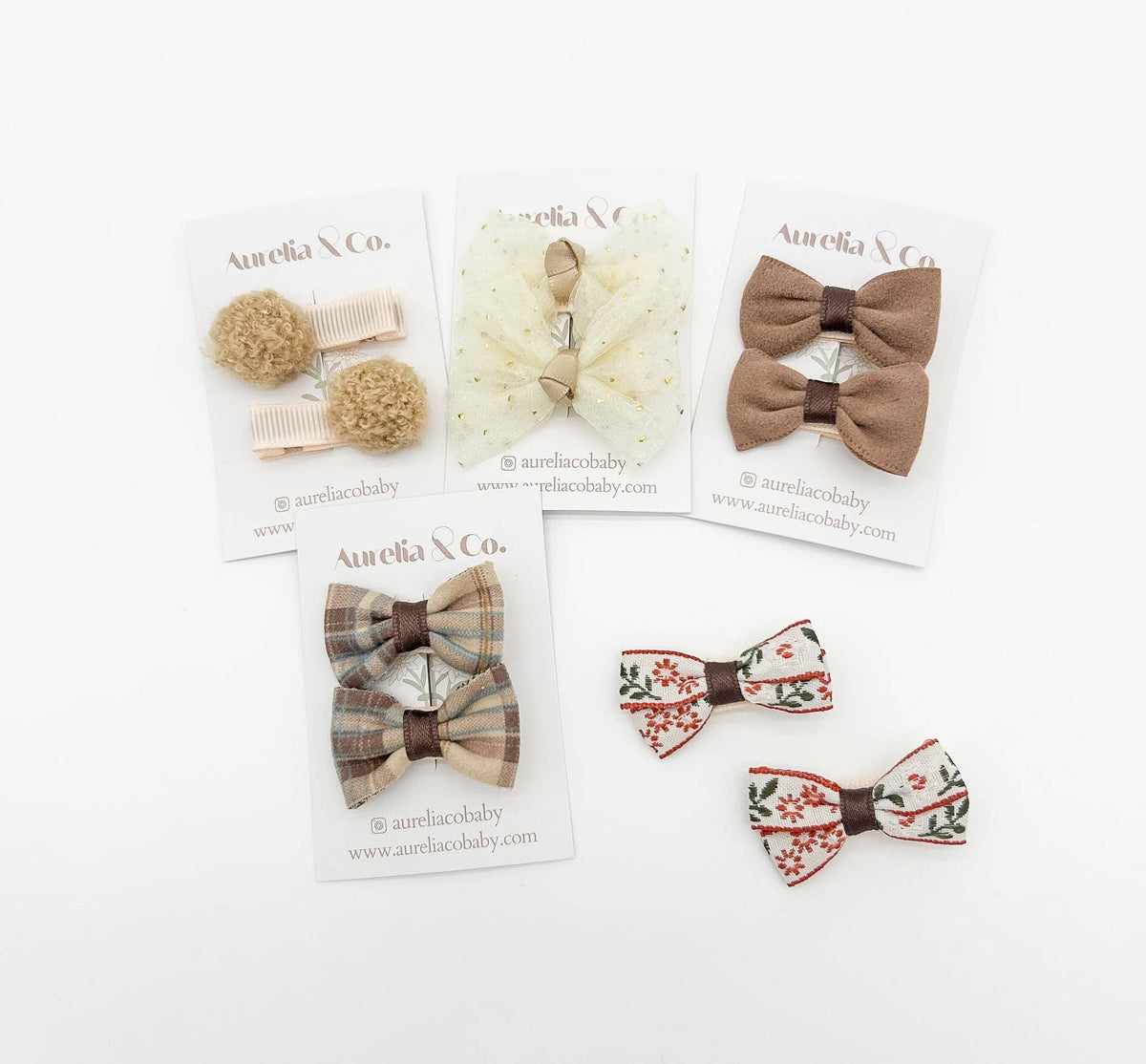 Barrettes Enfant Mini fleur - Aurelia & Co. Baby