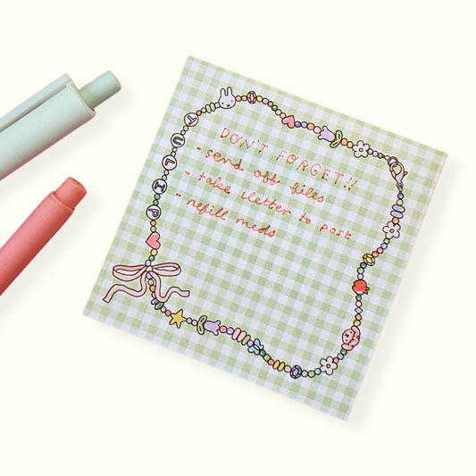 Notes adhésives "Charm Bracelet" sticky notes - Riley Grae