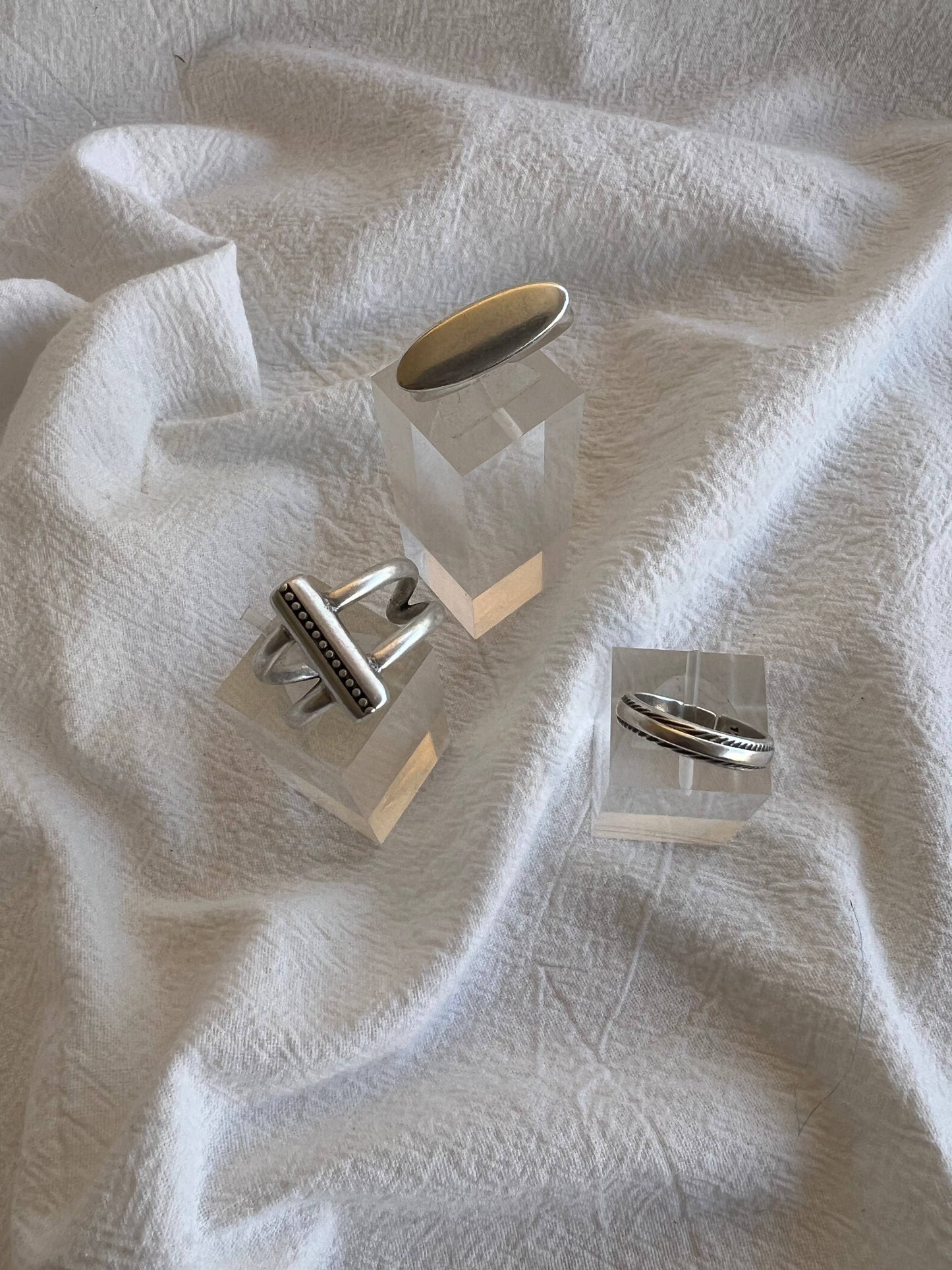 Bague ovale  - Oval Silver Ring - Christina Christi