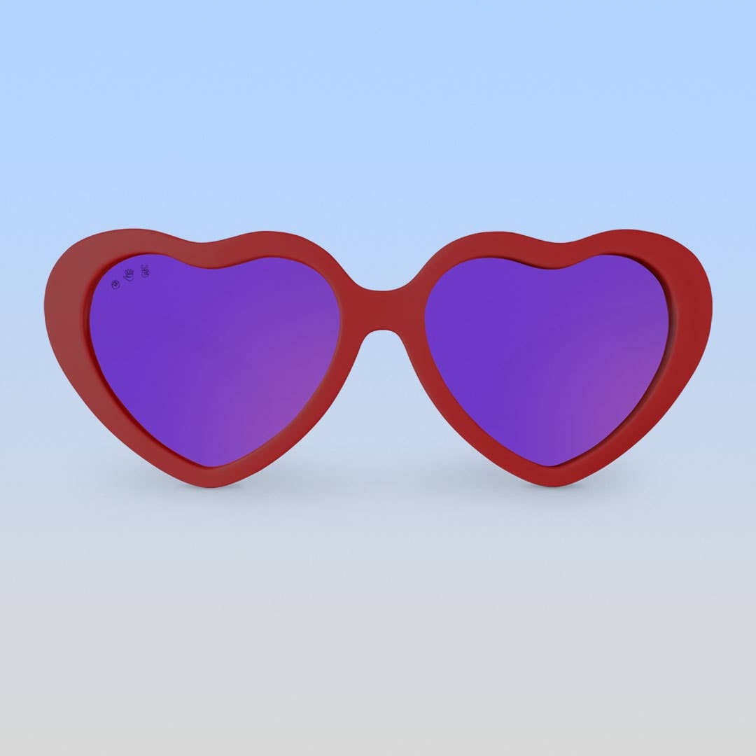 Lunettes de soleil en Coeur Rouge - Cranberry Heart Sunglasses - Roshambo
