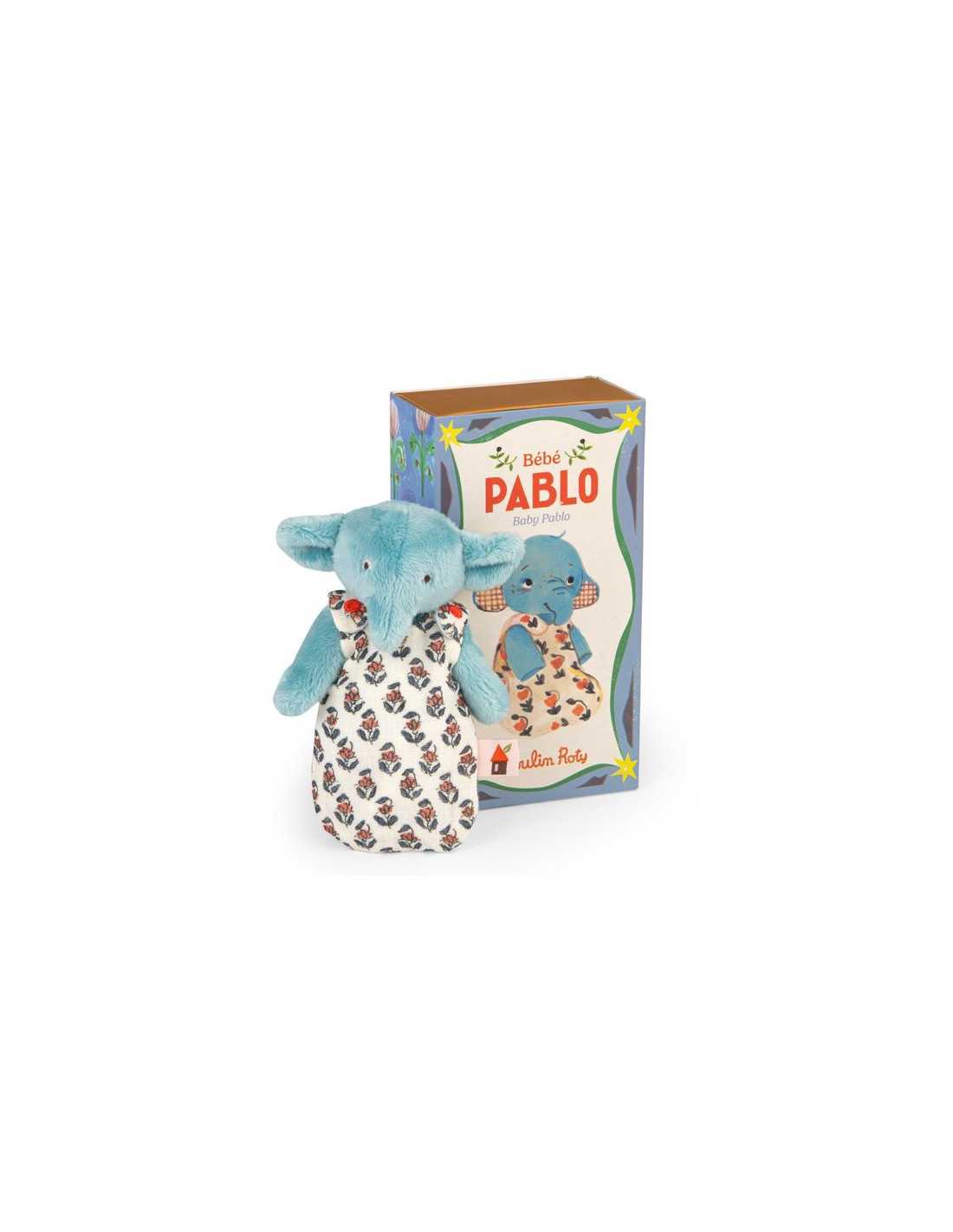 Peluche éléphant BEBE Pablo Les Minouchkas - Moulin Roty