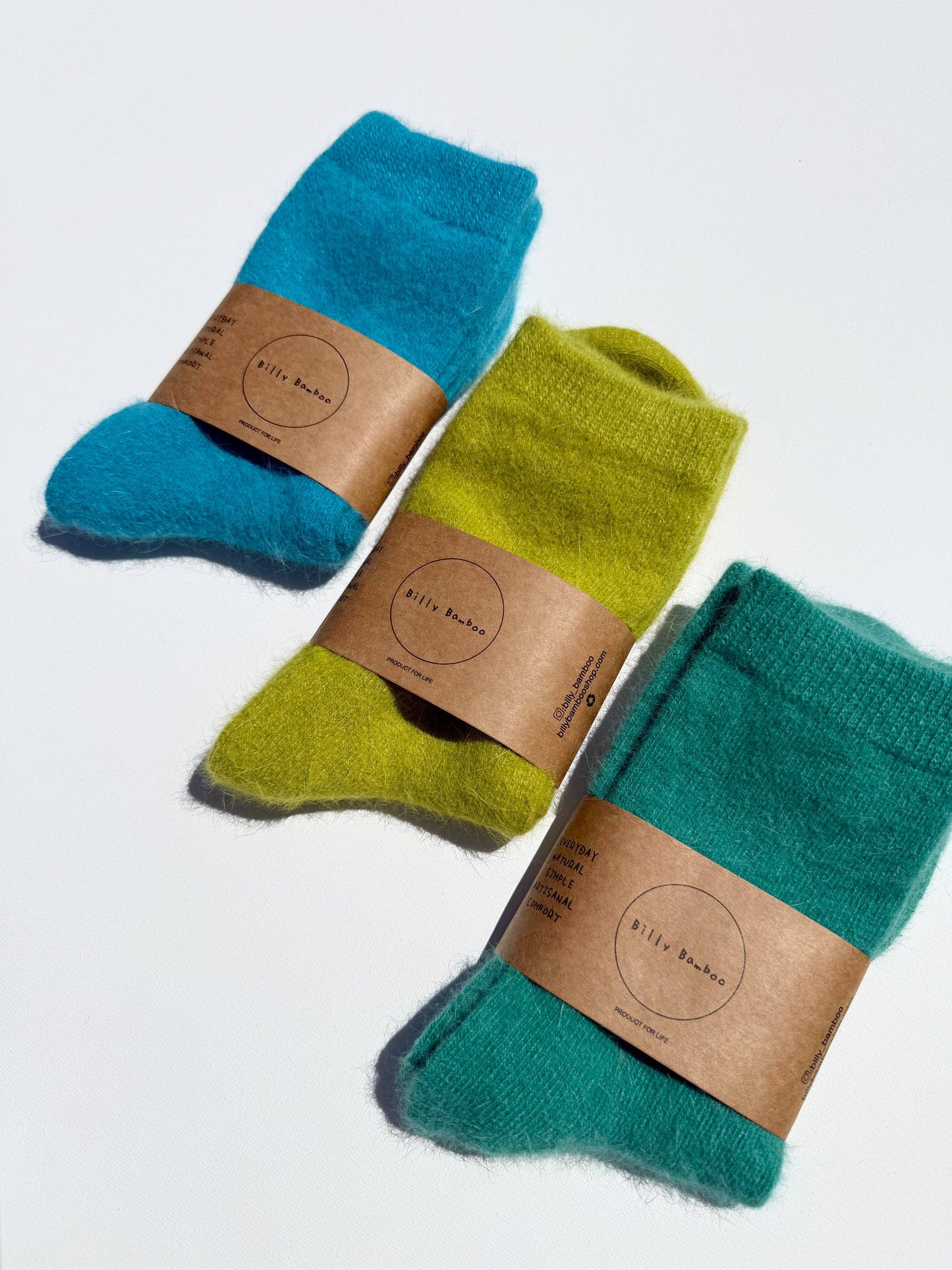 Chaussettes fluffy angora - Fluffy Angora Socks - Billy Bamboo