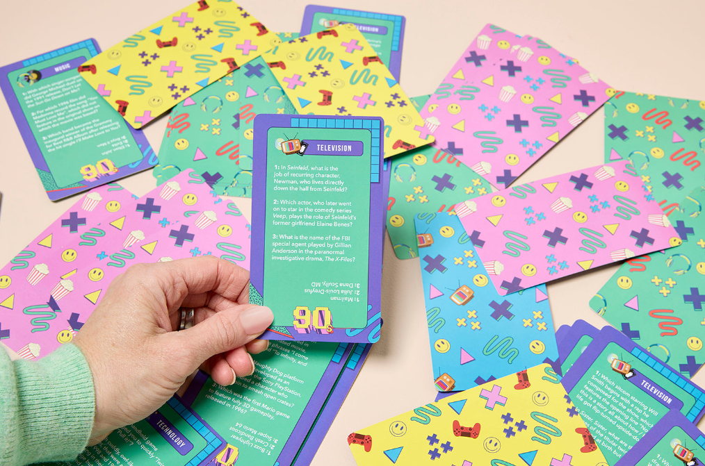 Jeu de Cartes Trivia des années 90 - 90's Trivia Cards - Journey Of Something