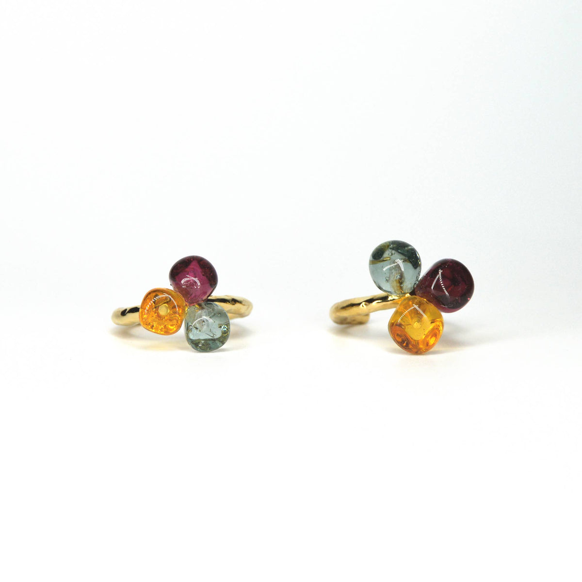 Bague ajustable LALETI petites perles de verre - Chama Navarro