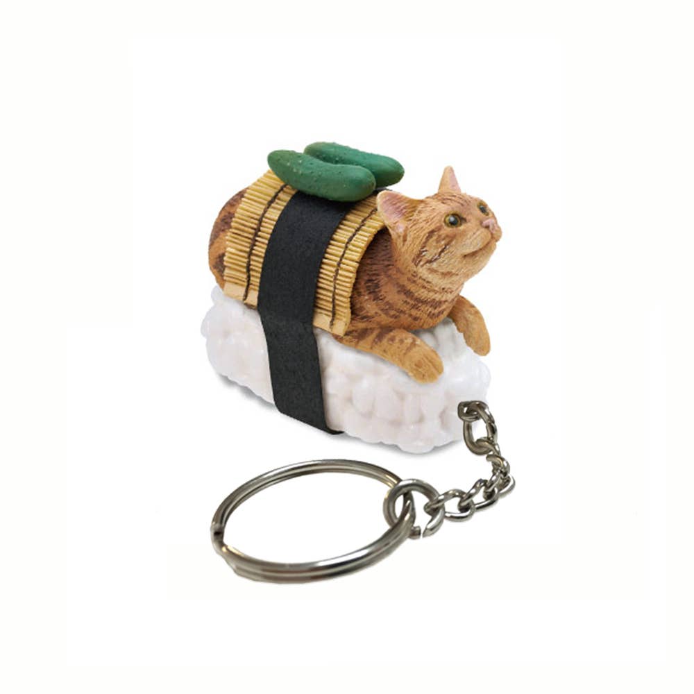 Porte Cle Mystere Sushi Cat (Nekozushi) Keyring Blind Box - Clever Idiots Inc.