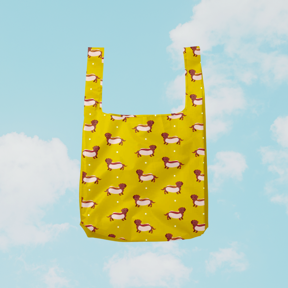 Sac réutilisable en nylon ''Weiner Dog'' - Party Mountain Paper Co.