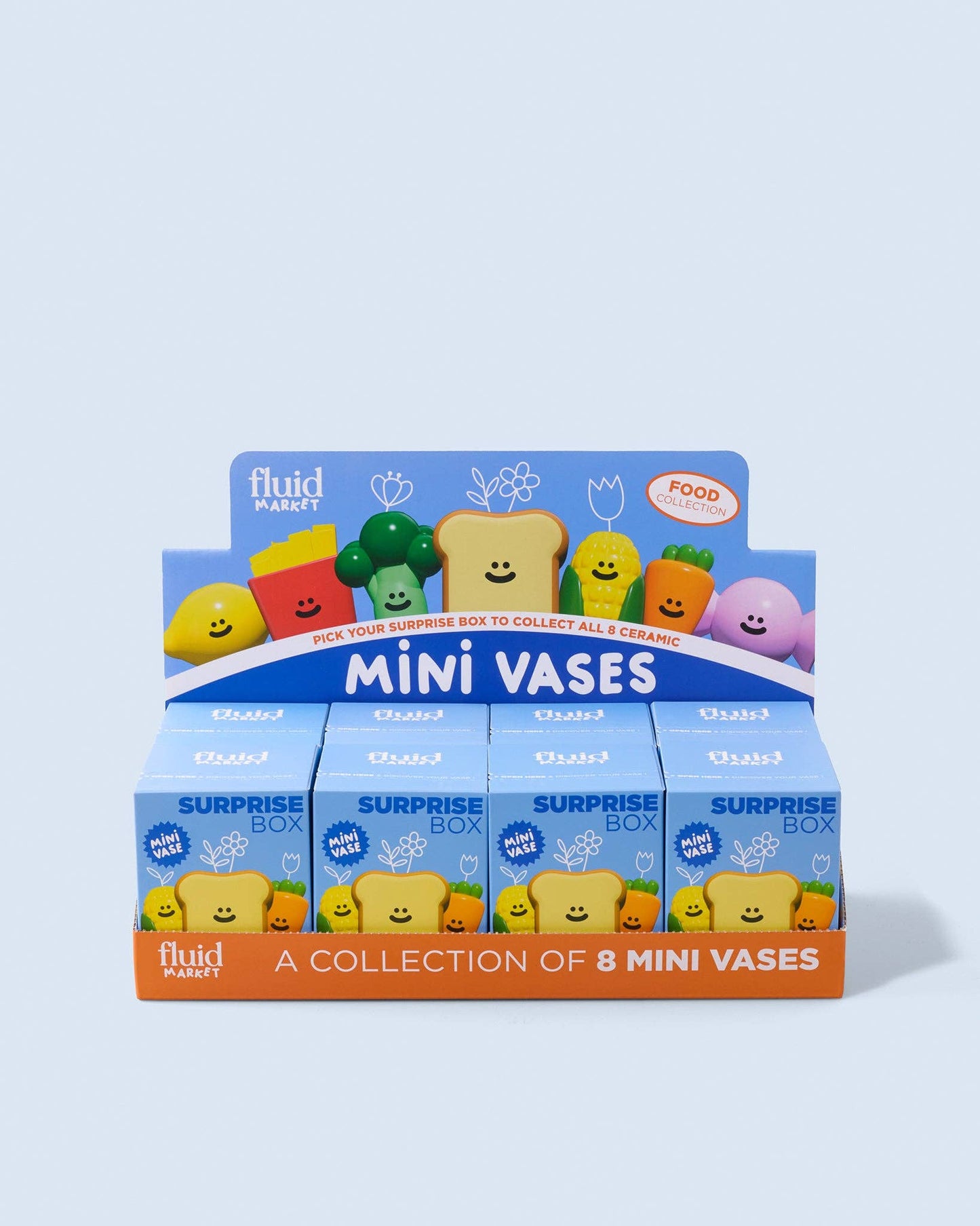 Mini vase surprise ''Food'' - Blind box ''Food'' mini vase - Fluid market