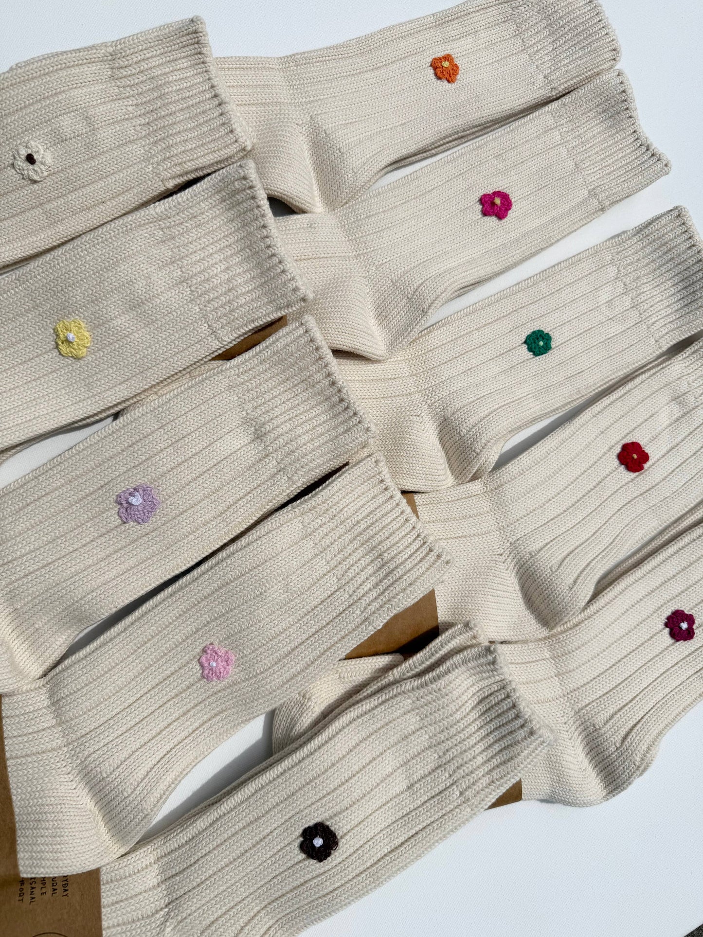 Chaussette mini fleur crochetée - Billy Bamboo