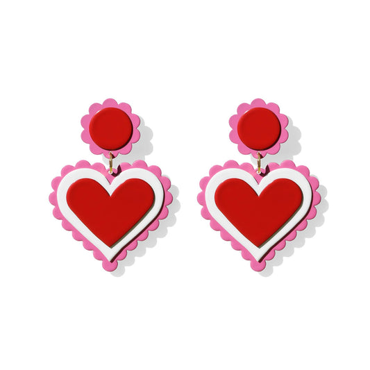Boucles Coeur Heart Earrings – ISUWA