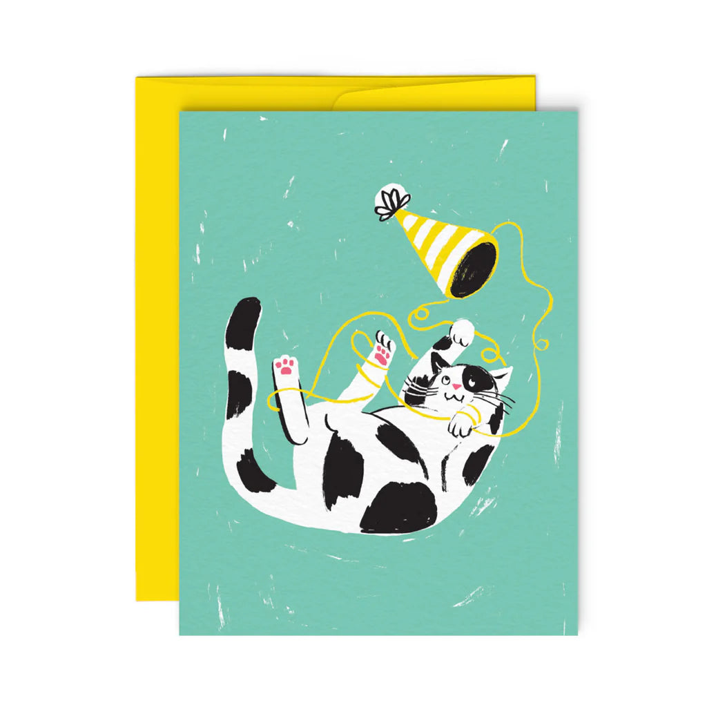 CHAT TAQUIN - Carte de souhaits - Greeting Card - Paperole