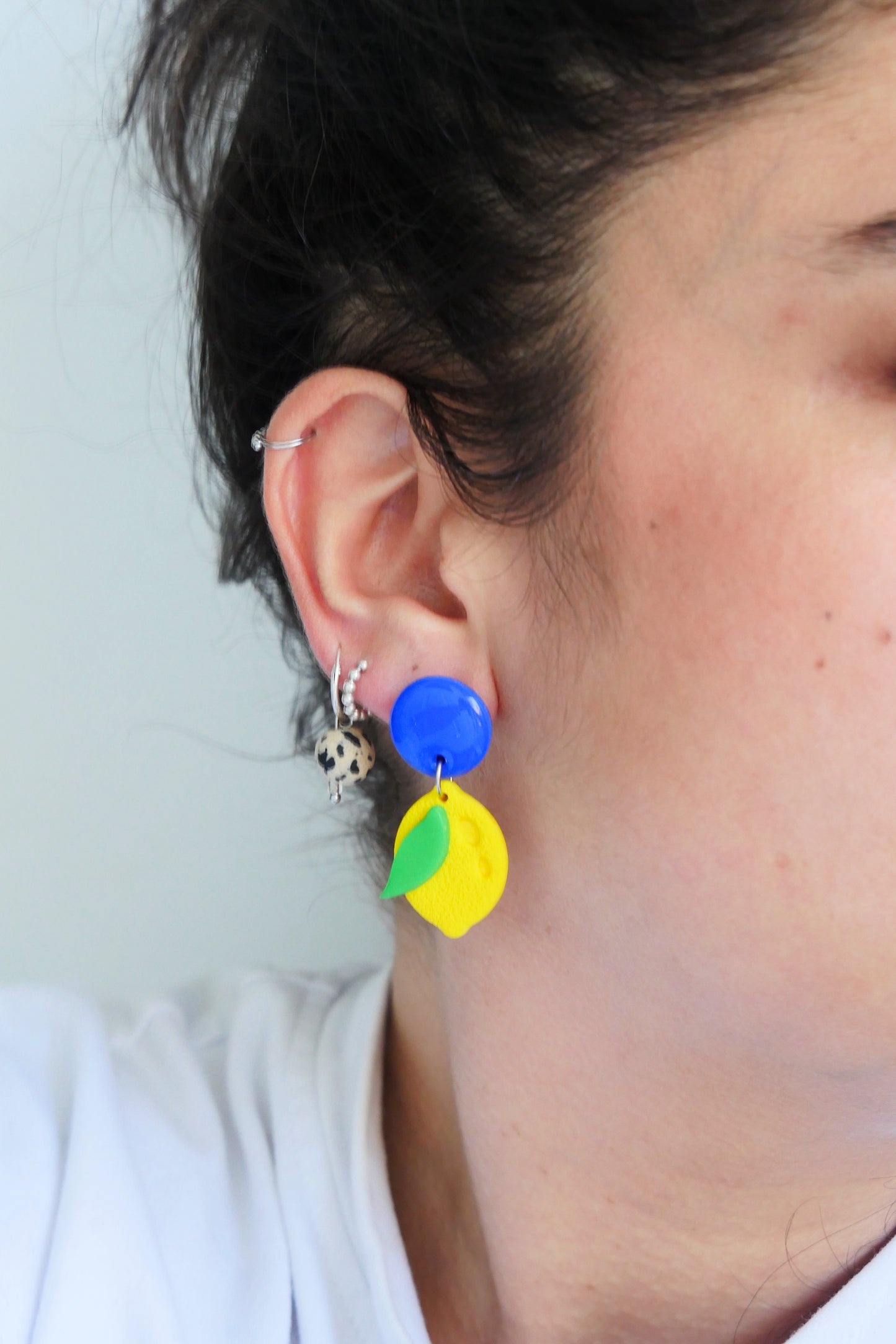 Boucles d'oreilles Citron d23 - Crocodile Agile