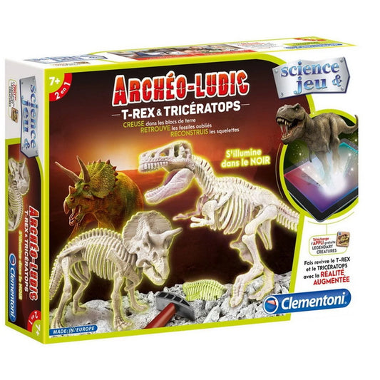 Clementoni - Archeo - Ludic T-Rex - Triceratops