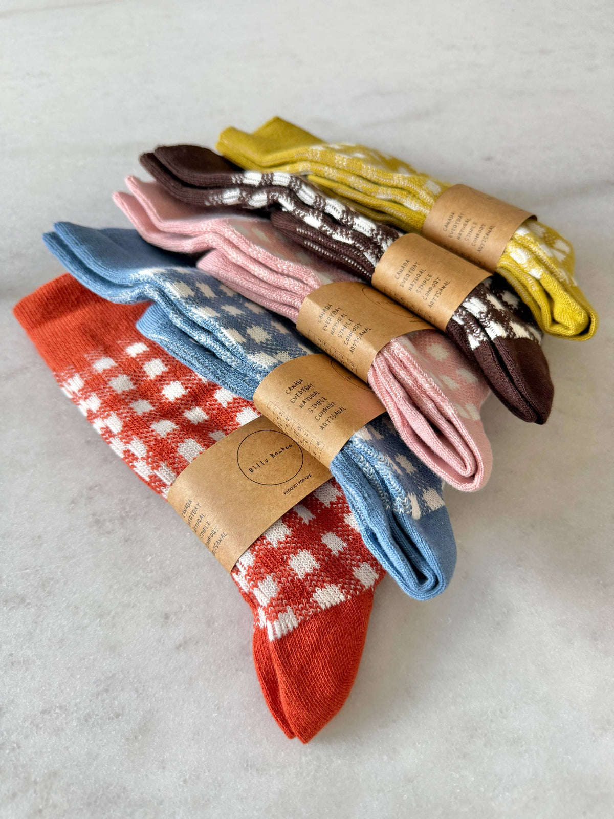 Chaussettes Costwold Gingham vichy - Billy Bamboo