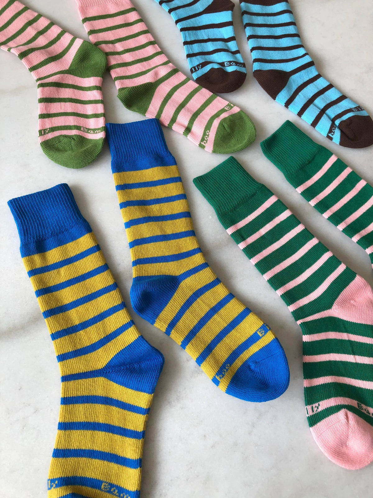 Chaussettes Rayees MAKINO POP STRIPE HIGH SOCKS - Billy Bamboo -