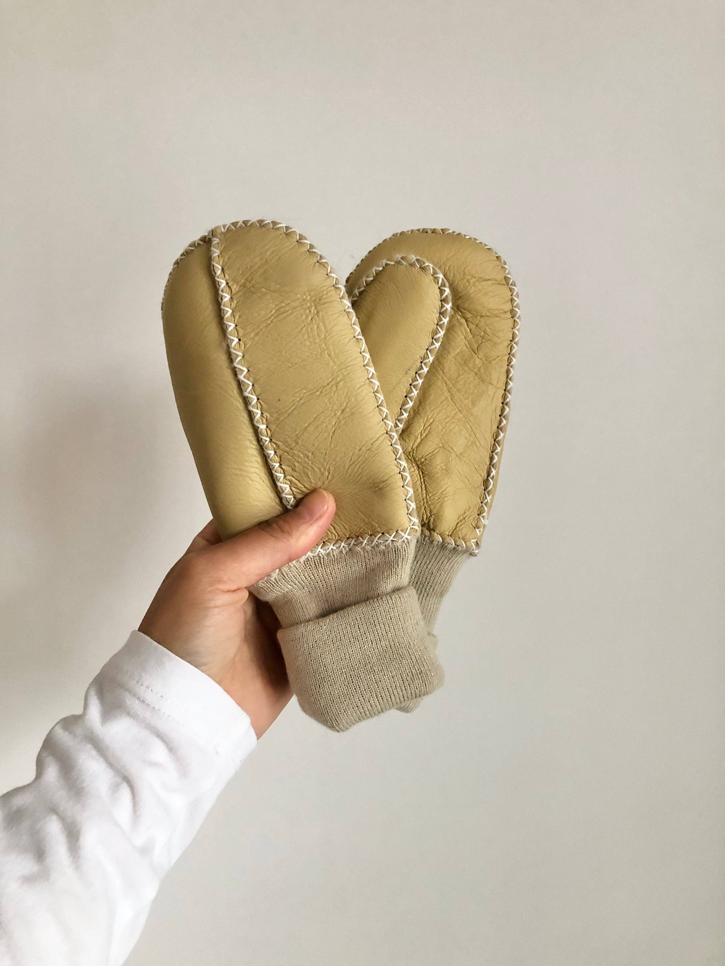 Mitaines pour enfants en peau de mouton - Kids Shearling Mittens - Billy Bamboo