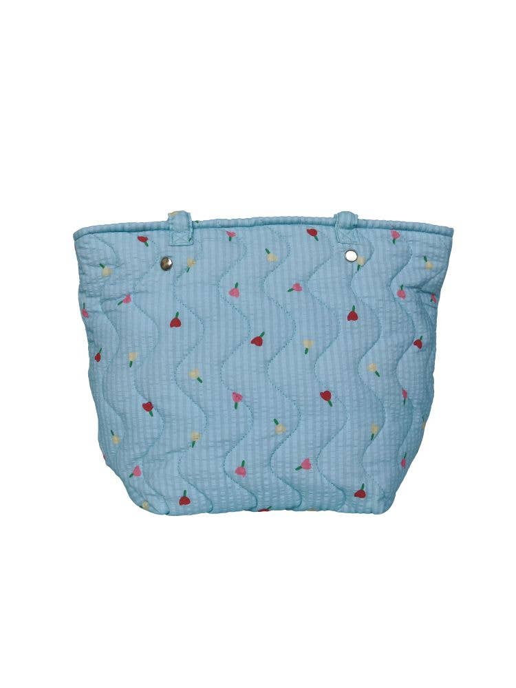 Sac Matelassé "Forget Me Not" Quilted Bag - Mosey Me