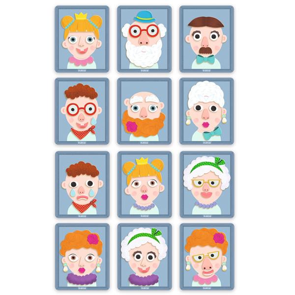 Jeu magnétique Inzebox Portraits - Djeco