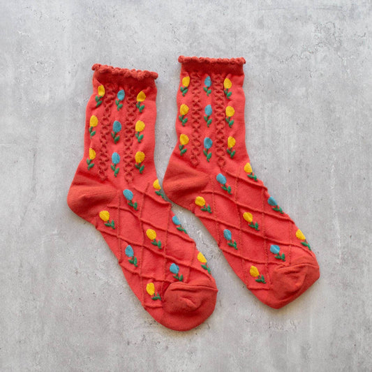 Chaussettes Tulipes - Tiepology