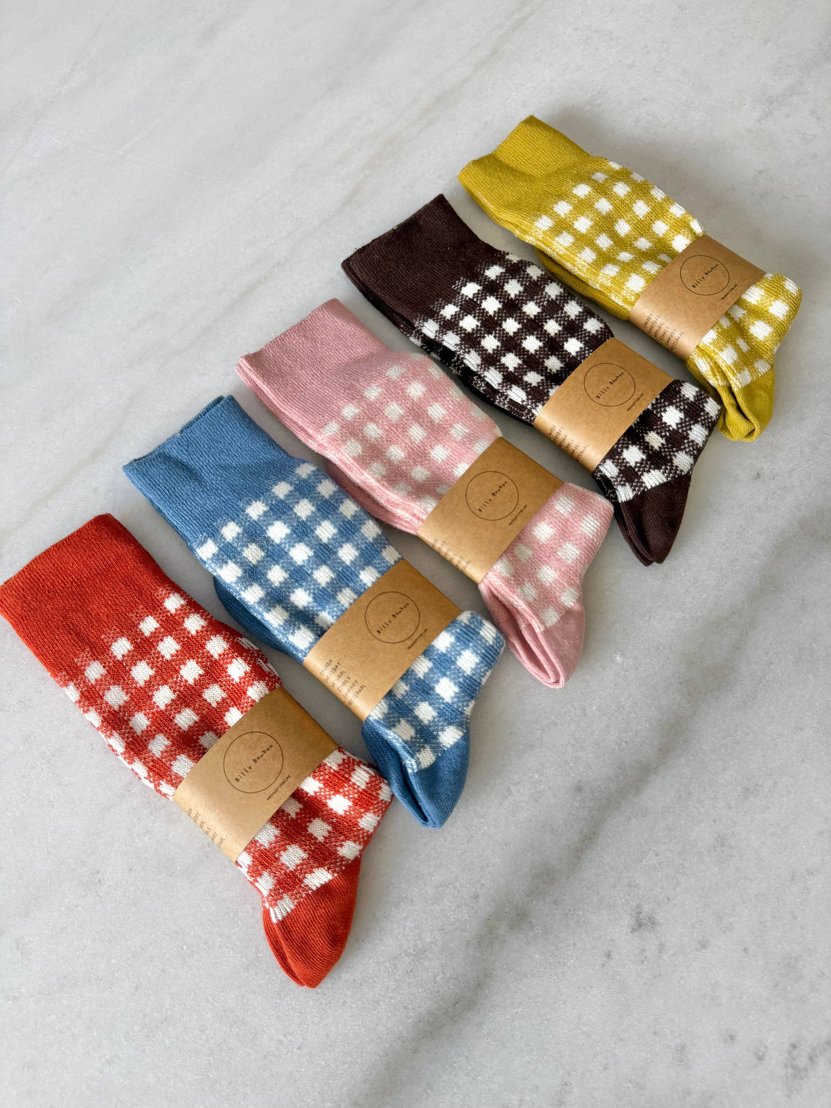 Chaussettes Costwold Gingham vichy - Billy Bamboo