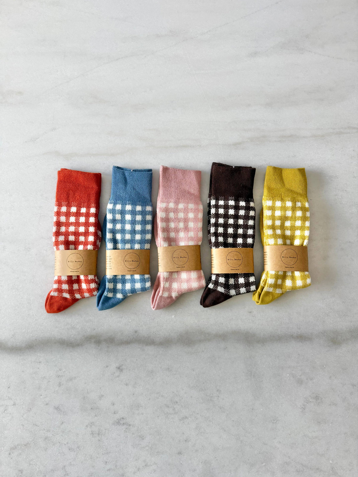 Chaussettes Costwold Gingham vichy - Billy Bamboo