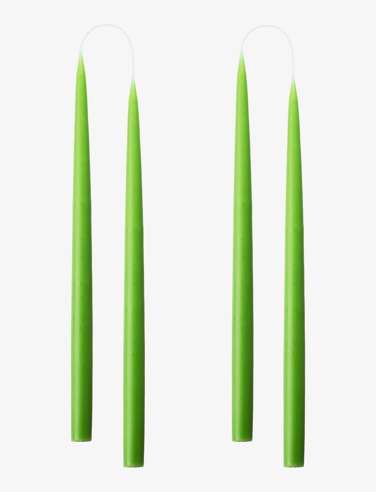 Paire de bougies Danoises Vertes - Taper Candles