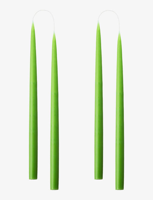 Paire de bougies Danoises Vertes - Taper Candles