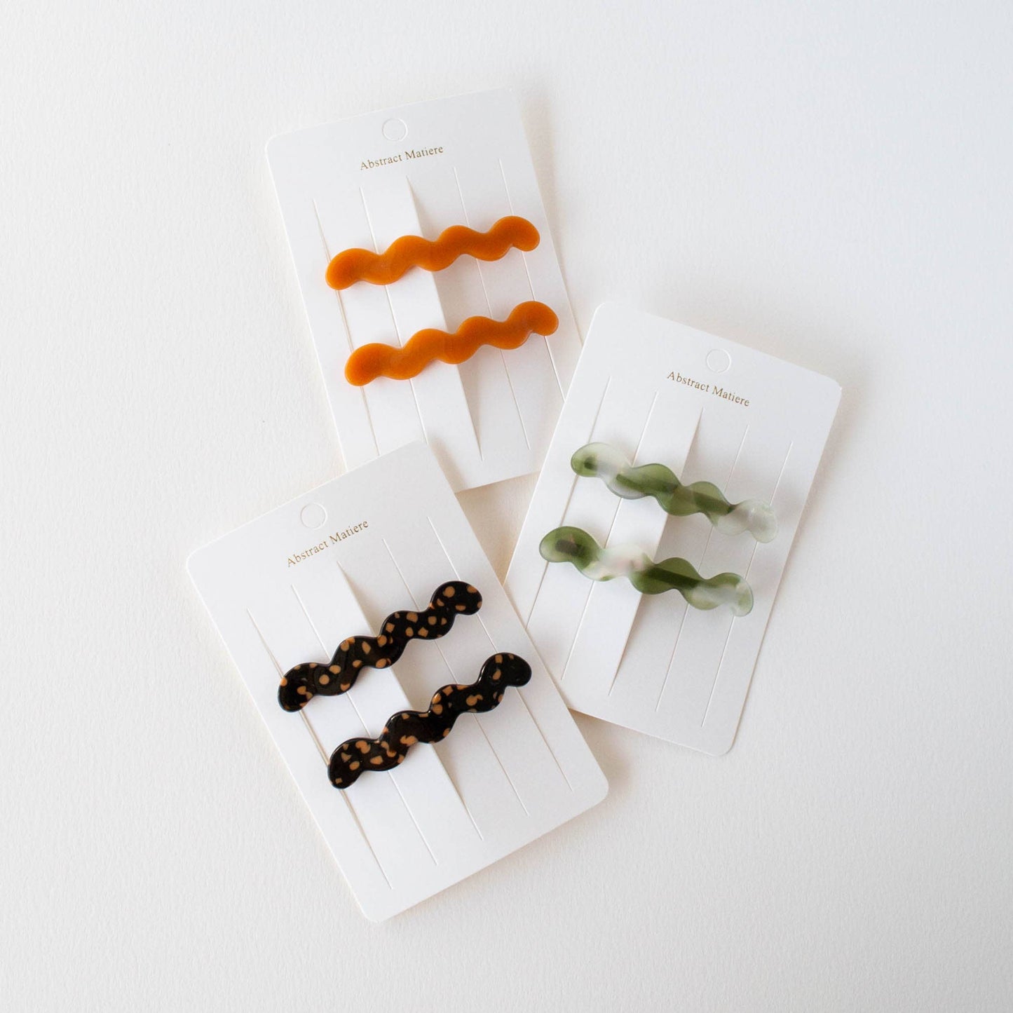 Ensemble de barrettes Eco Cloud wave - Tiepology