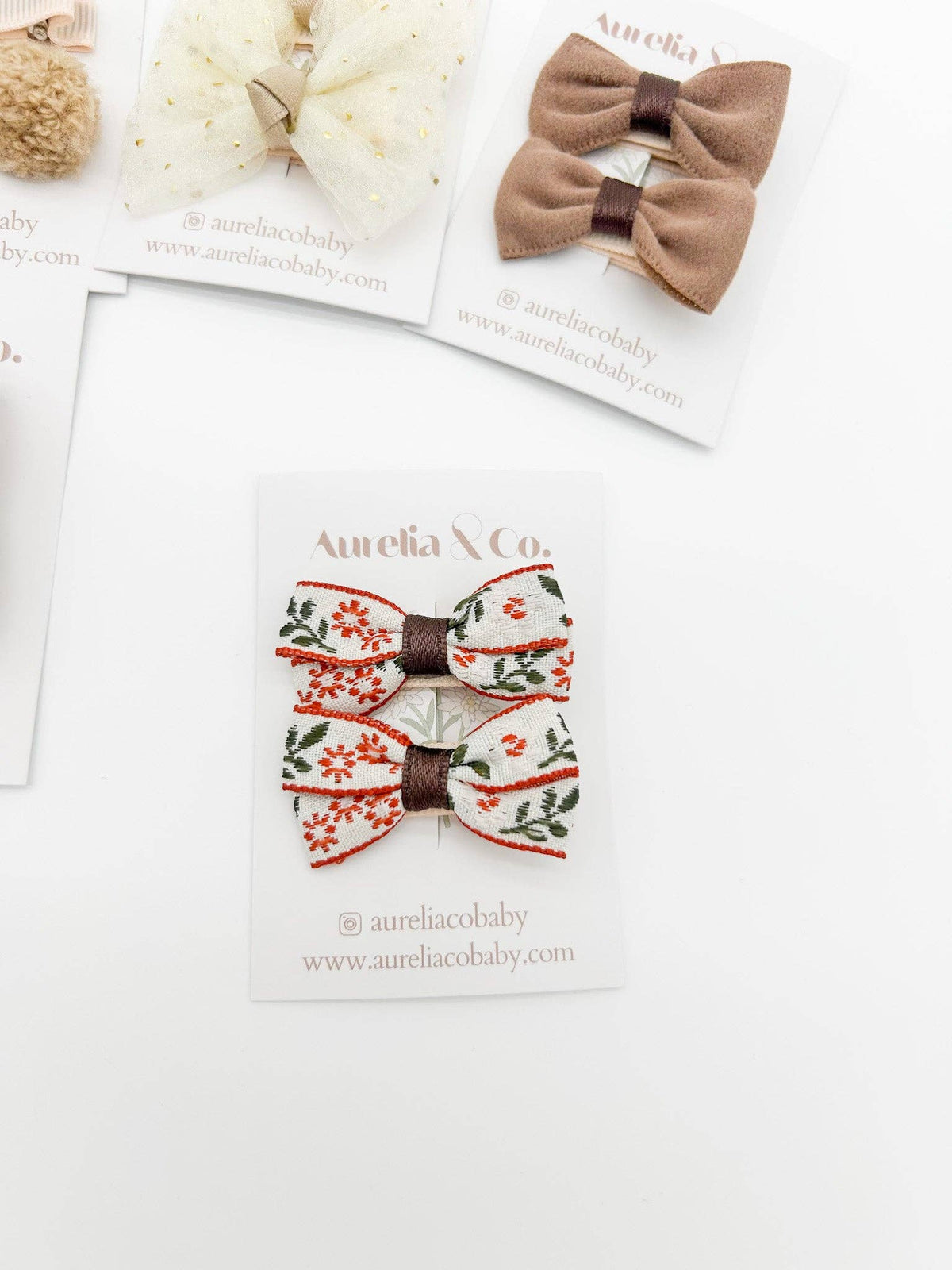 Barrettes Enfant Mini fleur - Aurelia & Co. Baby