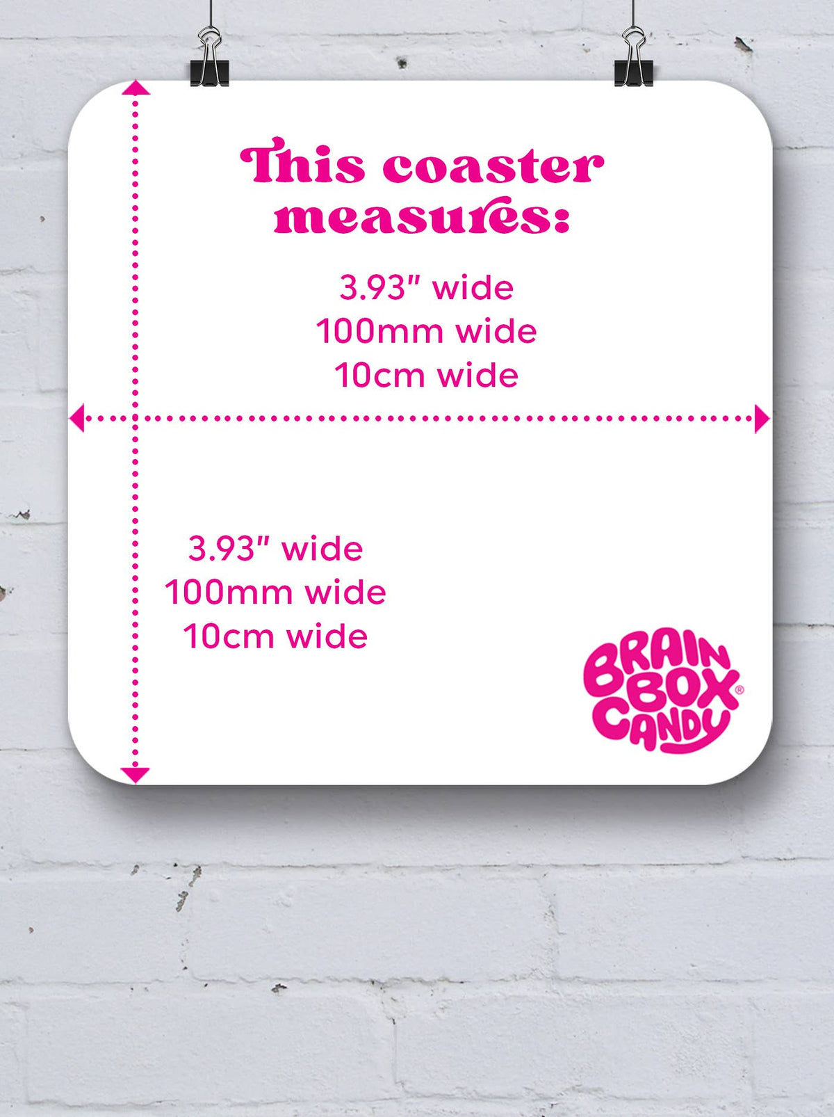 Sous Verre Here - David Shrigley x Brainbox Candy