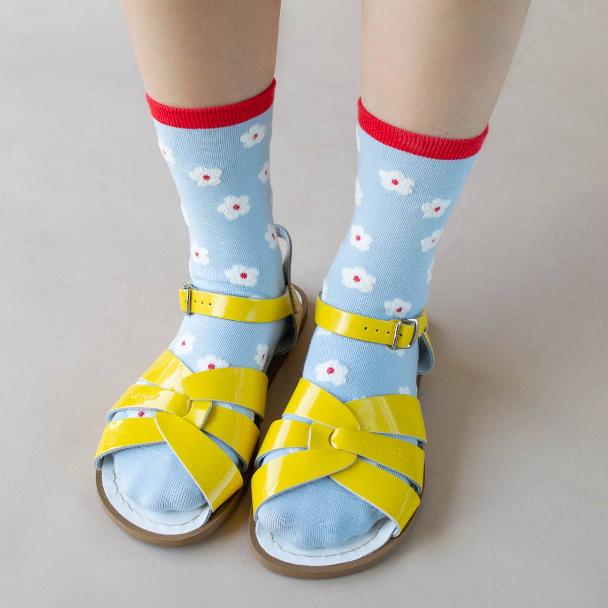 Chaussettes pastel fleurs - Tiepology