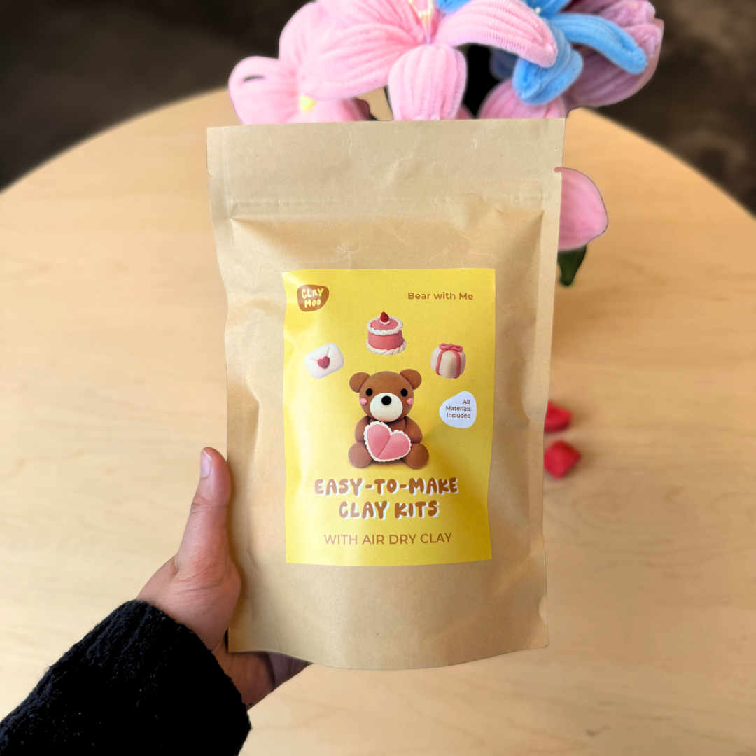 Kit diy argile auto durcissante- Bear With Me - Claymoo