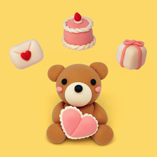 Kit diy argile auto durcissante- Bear With Me - Claymoo