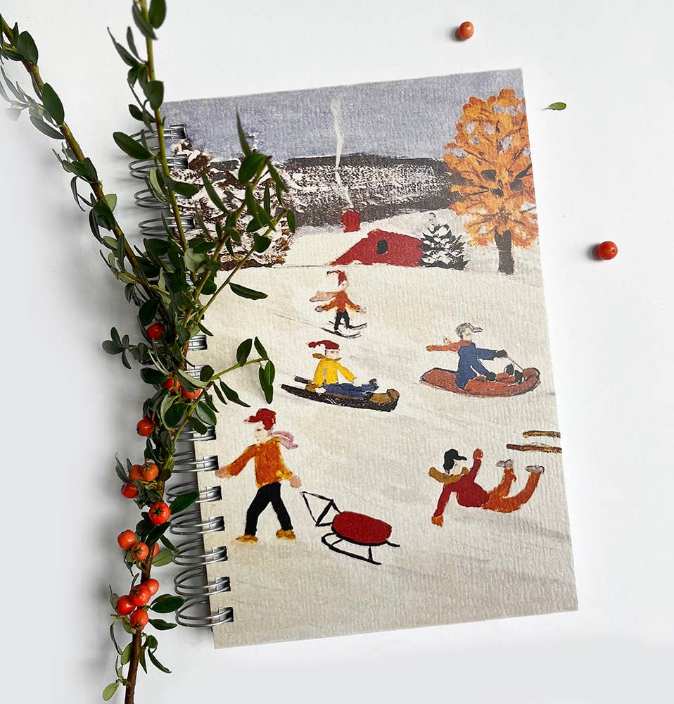 Cahier de Notes Luge Maud Lewis Tobogganing - ecojot